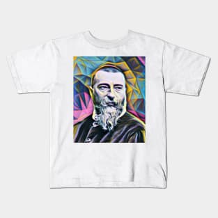 Jean-Baptiste Alphonse Karr Portrait | Jean-Baptiste Alphonse Karr Artwork 10 Kids T-Shirt